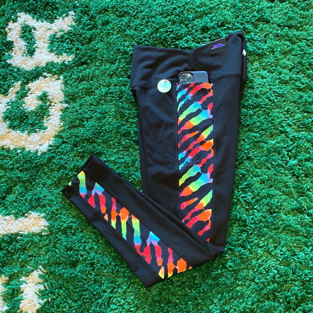 PINK V.S. - Ultimate Legging Rainbow Zebra Print